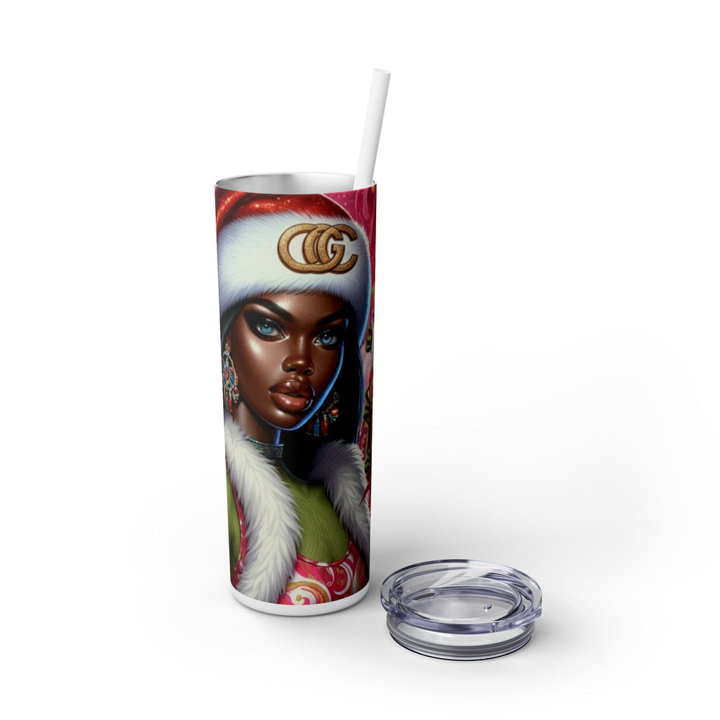 “Baddie Grinch Girl ” Glam Tumbler