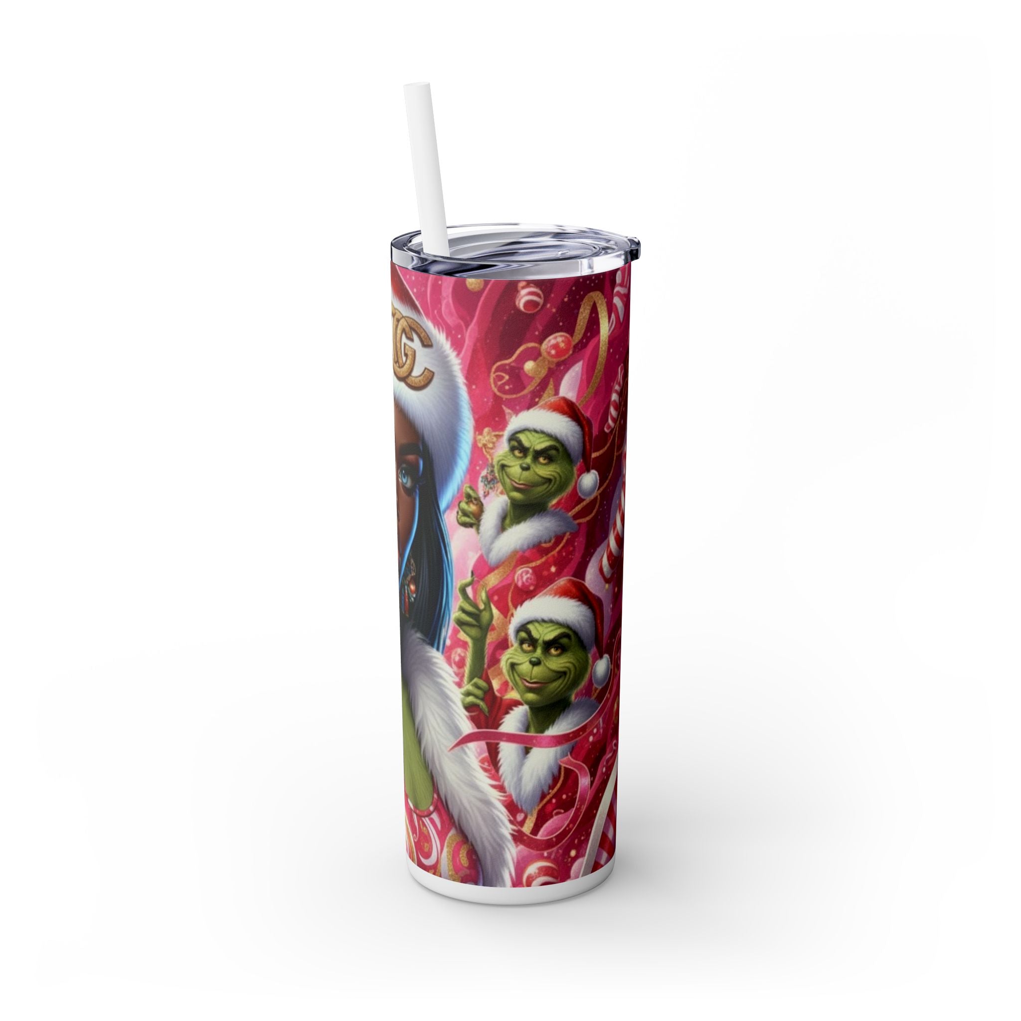 “Baddie Grinch Girl ” Glam Tumbler