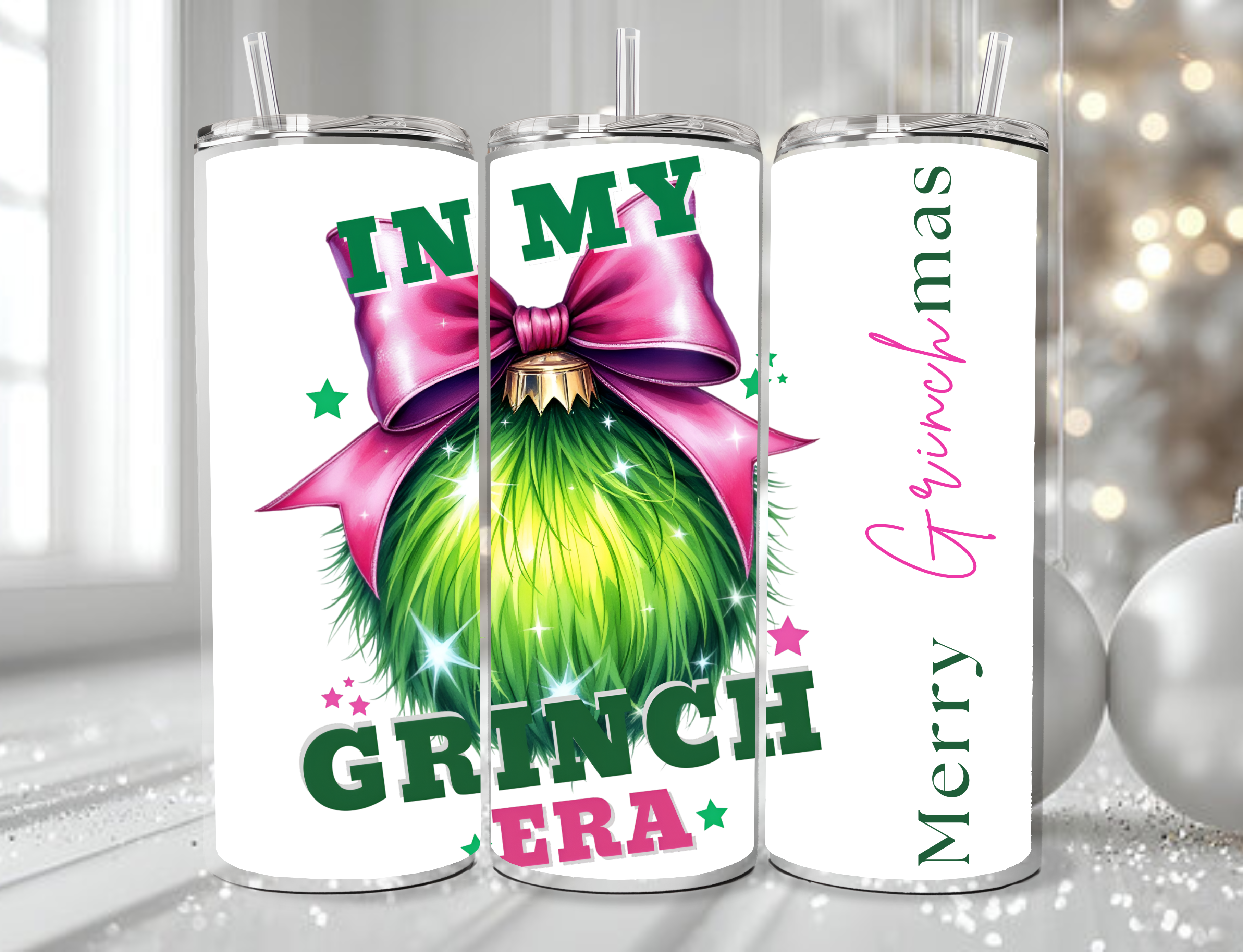 “In My Grinch Girl Era” Glam Tumbler