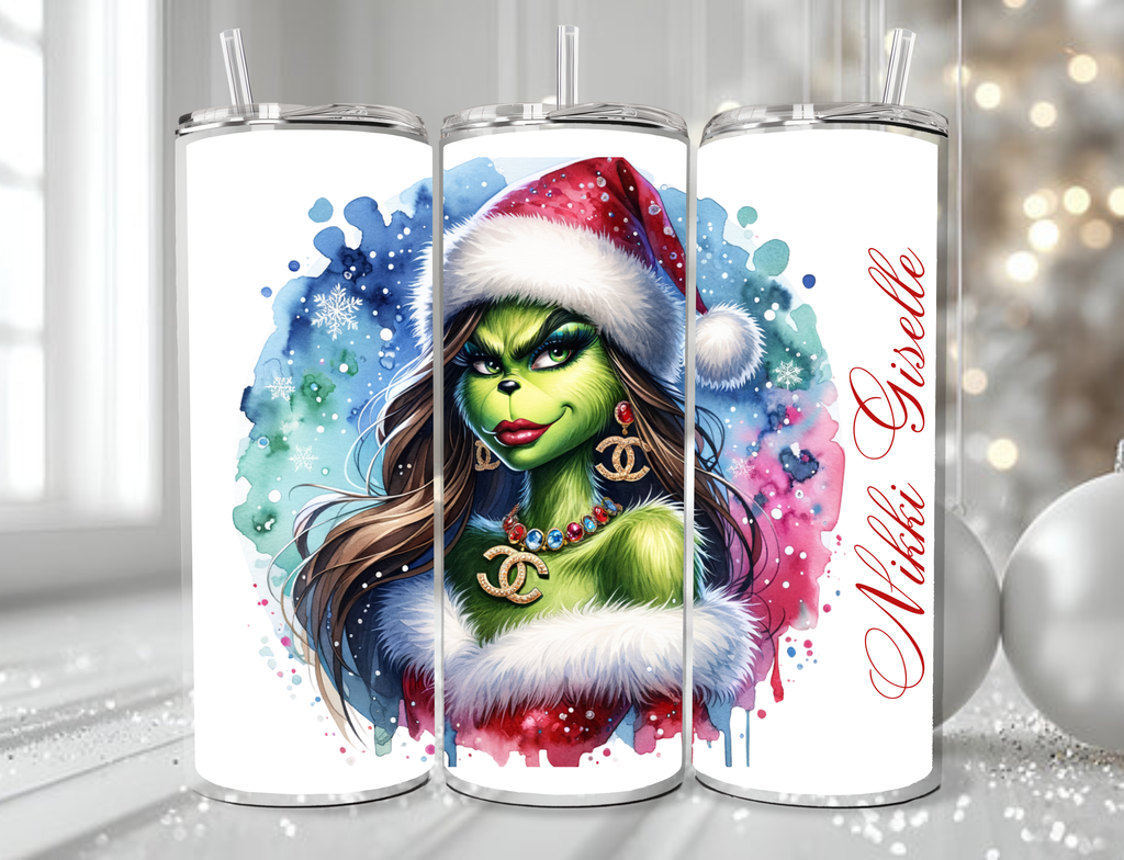 “Boujie Grinch Girl ” Glam Tumbler