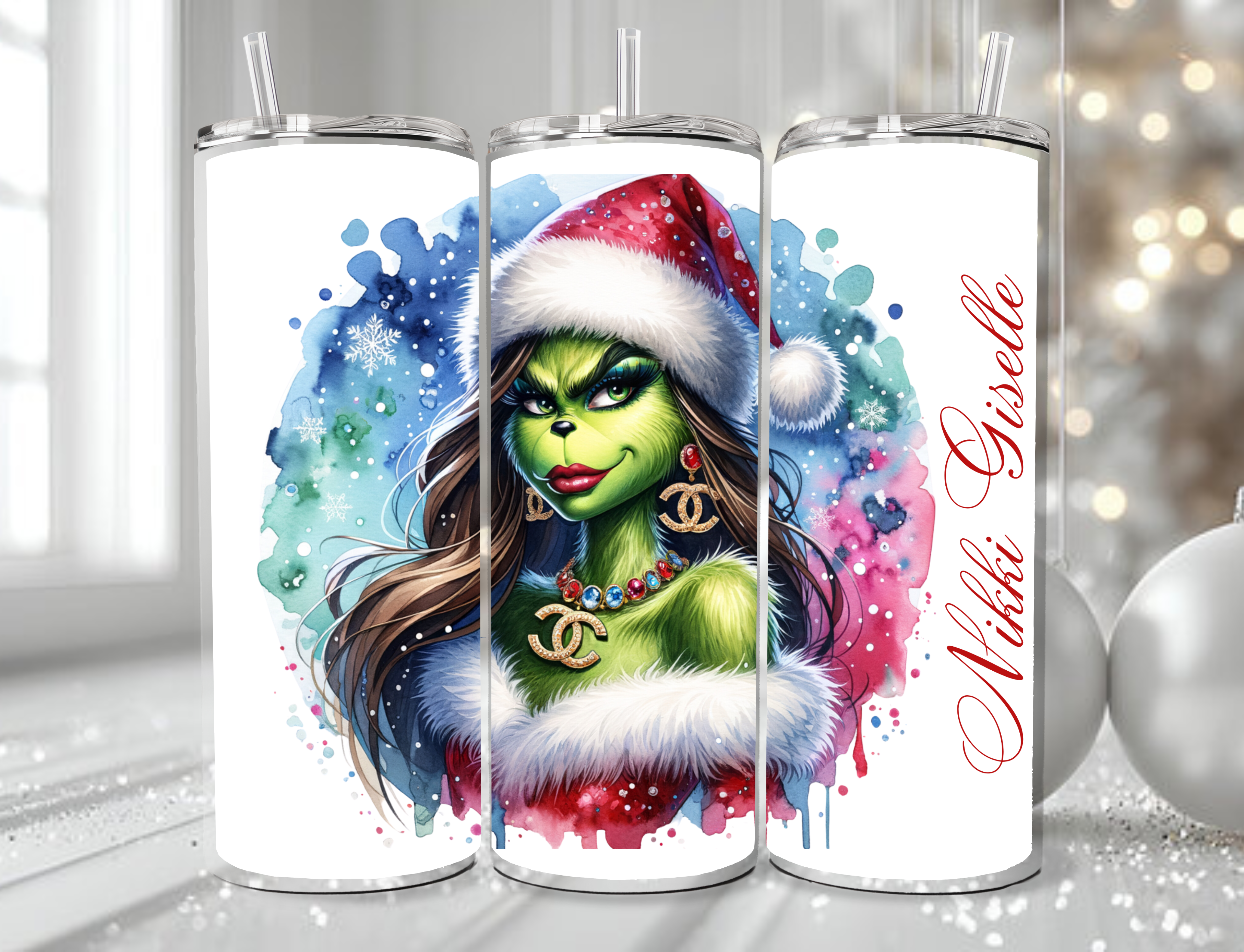 “Boujie Grinch Girl ” Glam Tumbler
