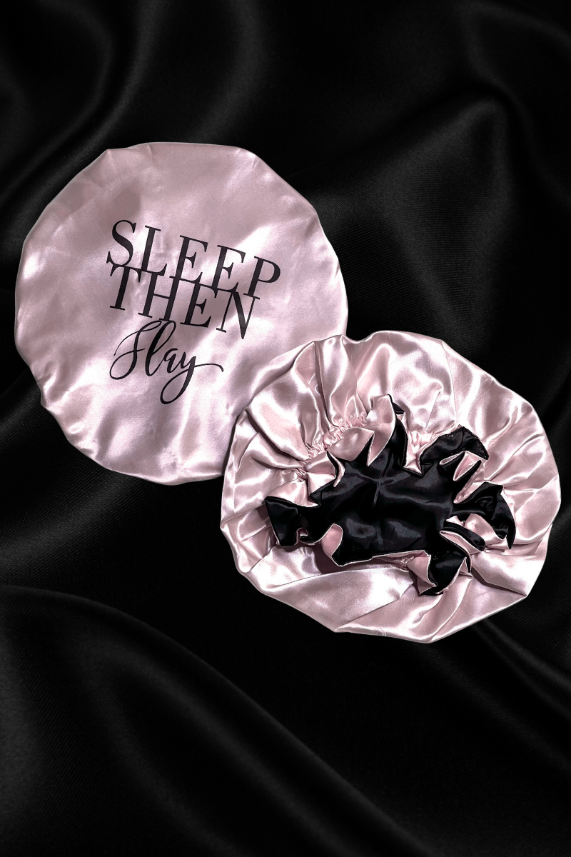 SIGNATURE SATIN BONNET – Glam Quote Edition